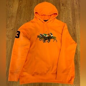 Polo Ralph Lauren Hoodie Orange size XL great condition only worn twice